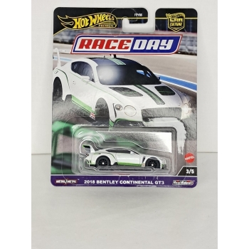 Hot Wheels 1:64  Race Day 2024 - Bentley Continental GT3 2018 white